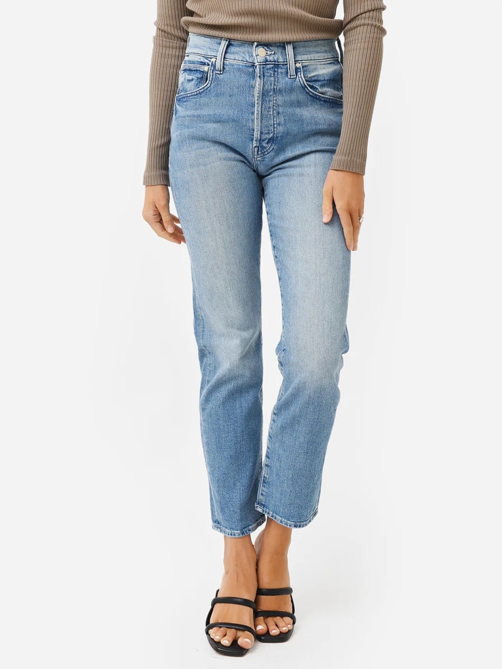 MOTHER High Waisted Hiker Hover in Herbal Remedy Straight Leg Jeans Sz 29 NWOT